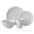 Hoogwaardige bruiloftdecoratie Goudrand keramisch servies